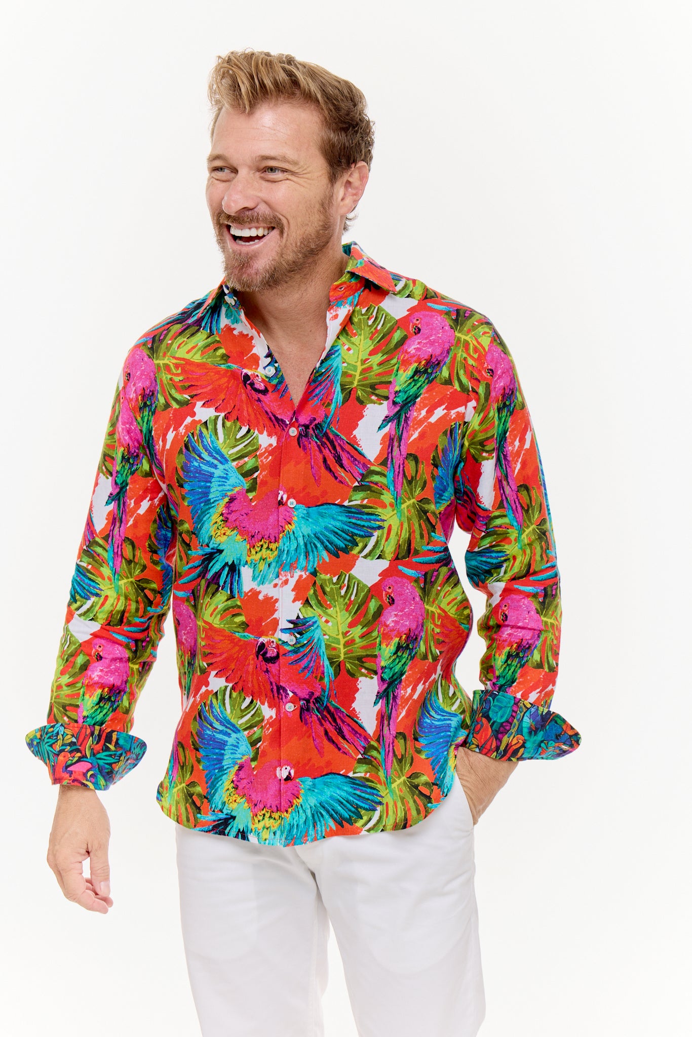 PIGMENTATION LINEN SHIRT-David Smith Australia