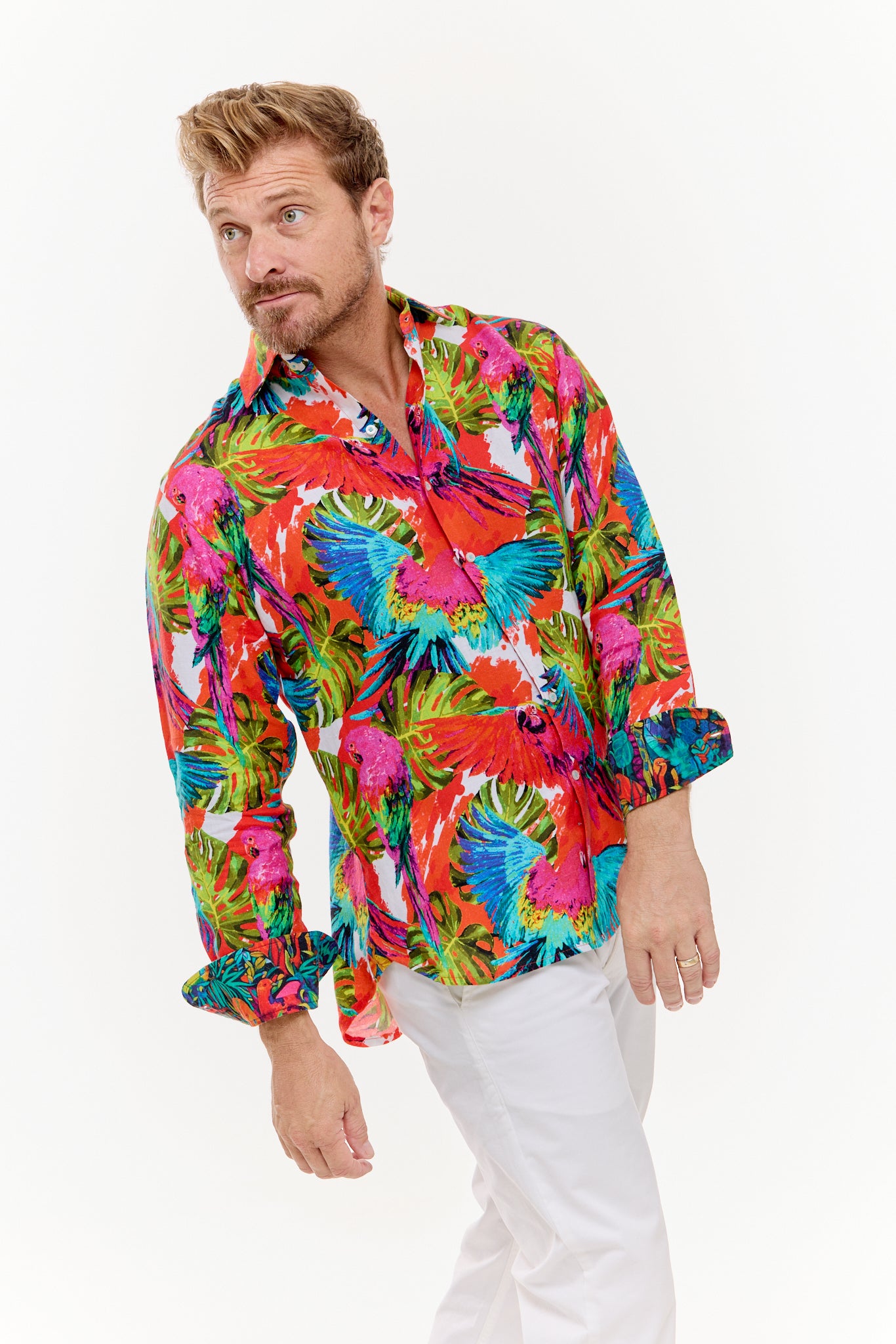 PIGMENTATION LINEN SHIRT-David Smith Australia