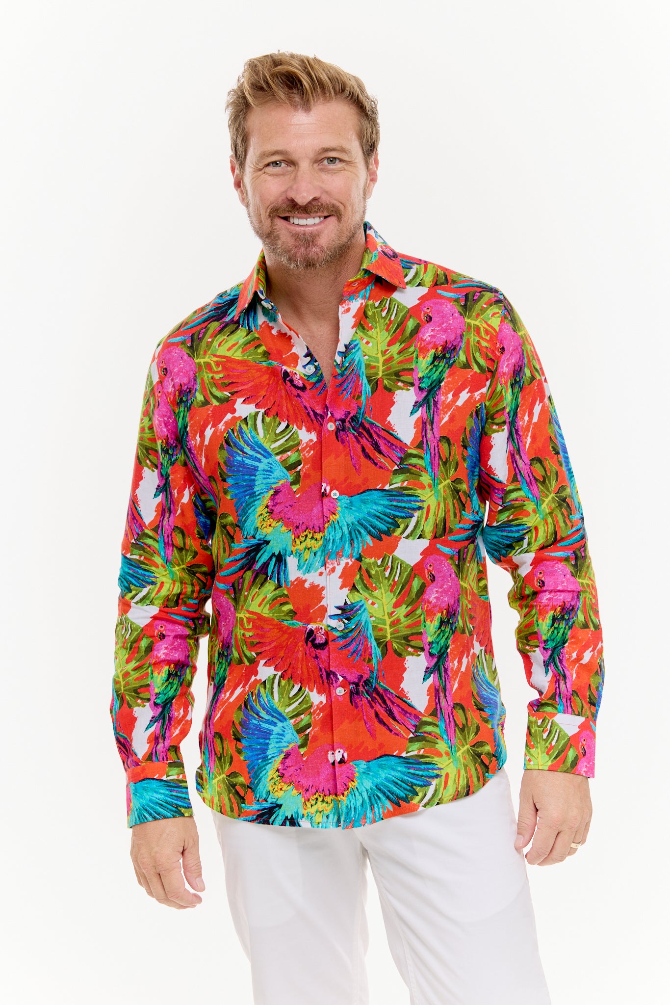 PIGMENTATION LINEN SHIRT-David Smith Australia
