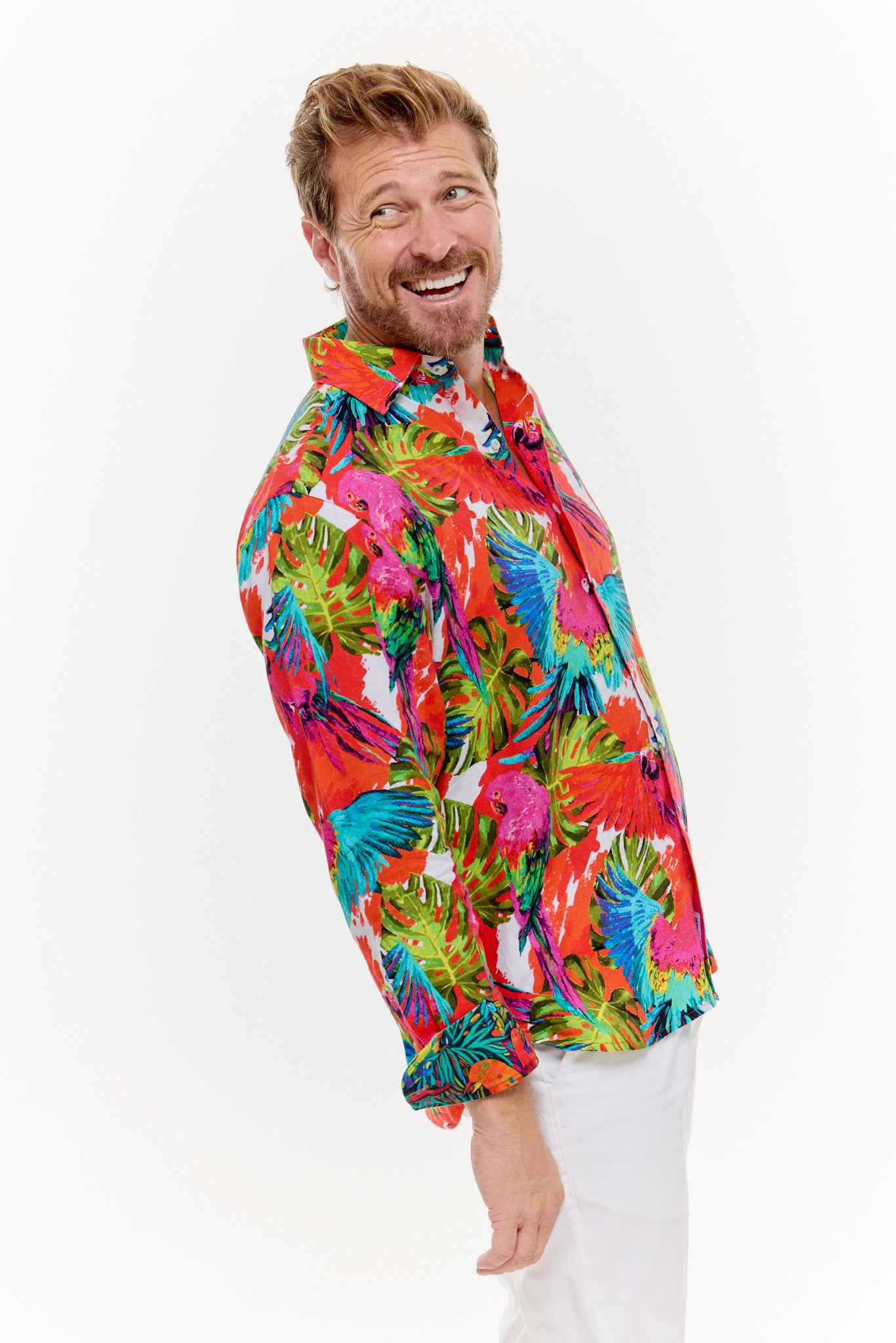 PIGMENTATION LINEN SHIRT-David Smith Australia