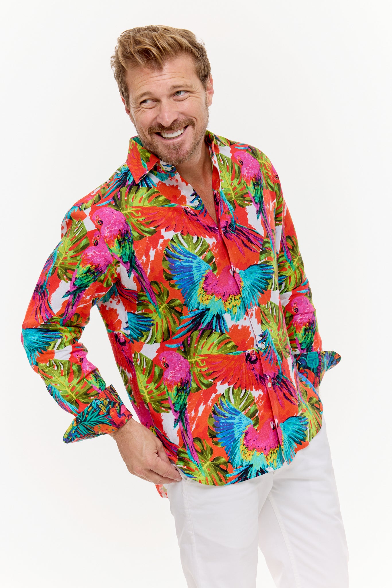 PIGMENTATION LINEN SHIRT-David Smith Australia