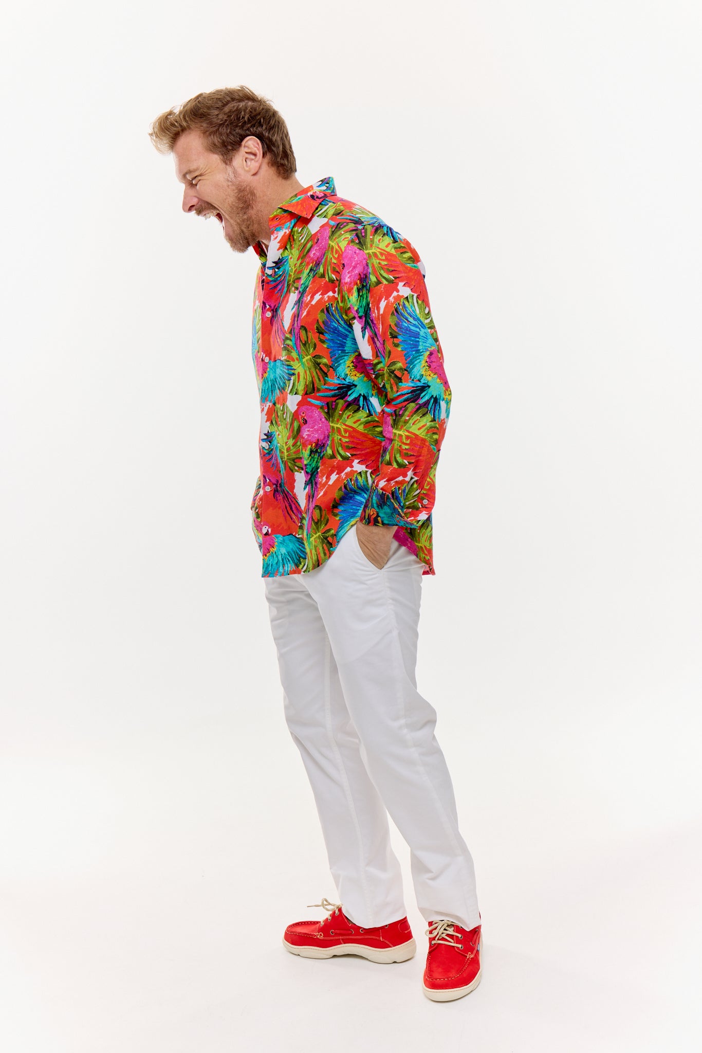 PIGMENTATION LINEN SHIRT-David Smith Australia
