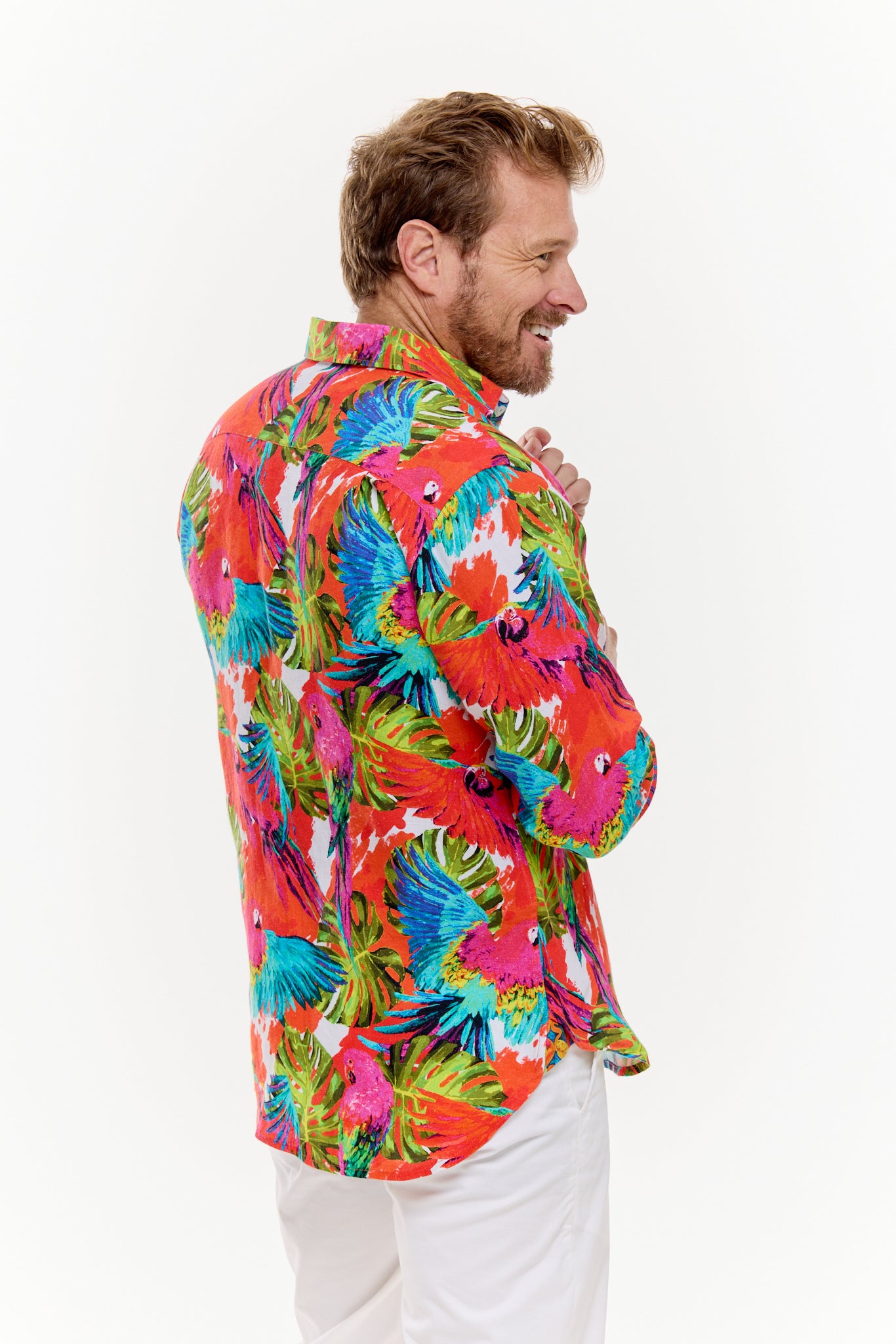 PIGMENTATION LINEN SHIRT-David Smith Australia