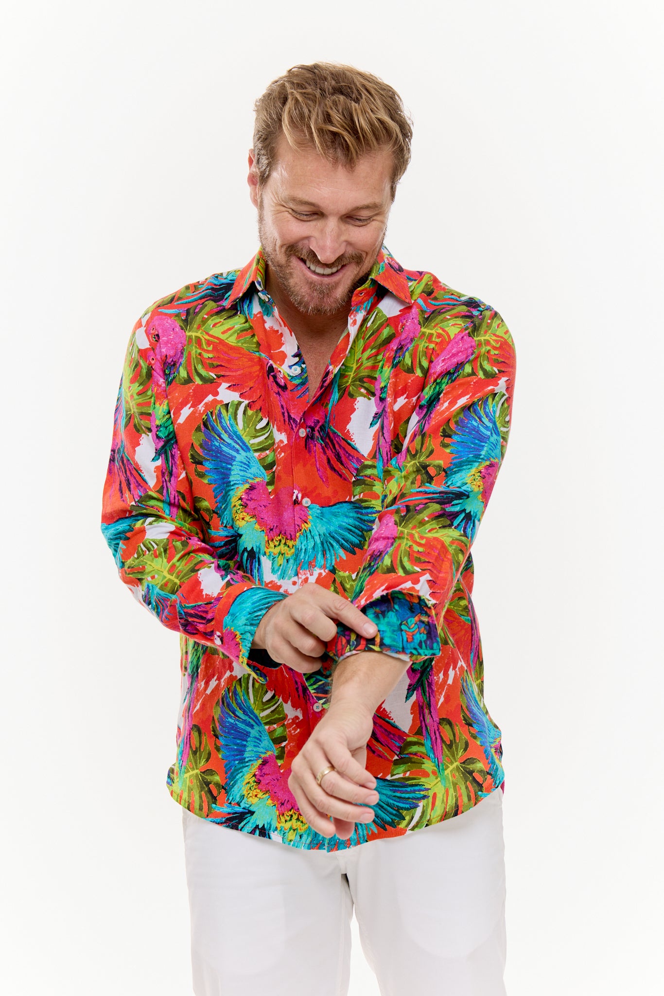 PIGMENTATION LINEN SHIRT-David Smith Australia