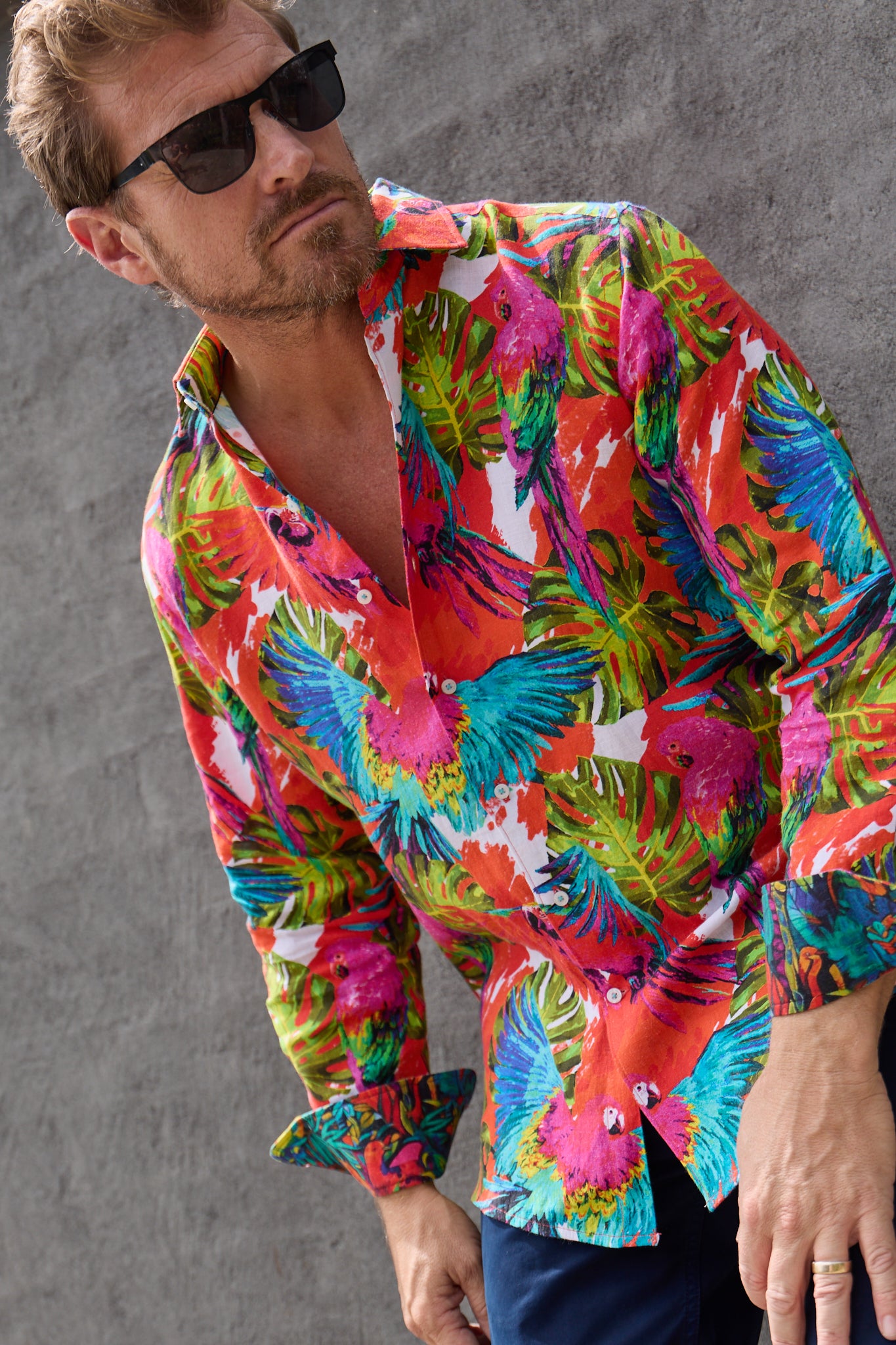 PIGMENTATION LINEN SHIRT-David Smith Australia