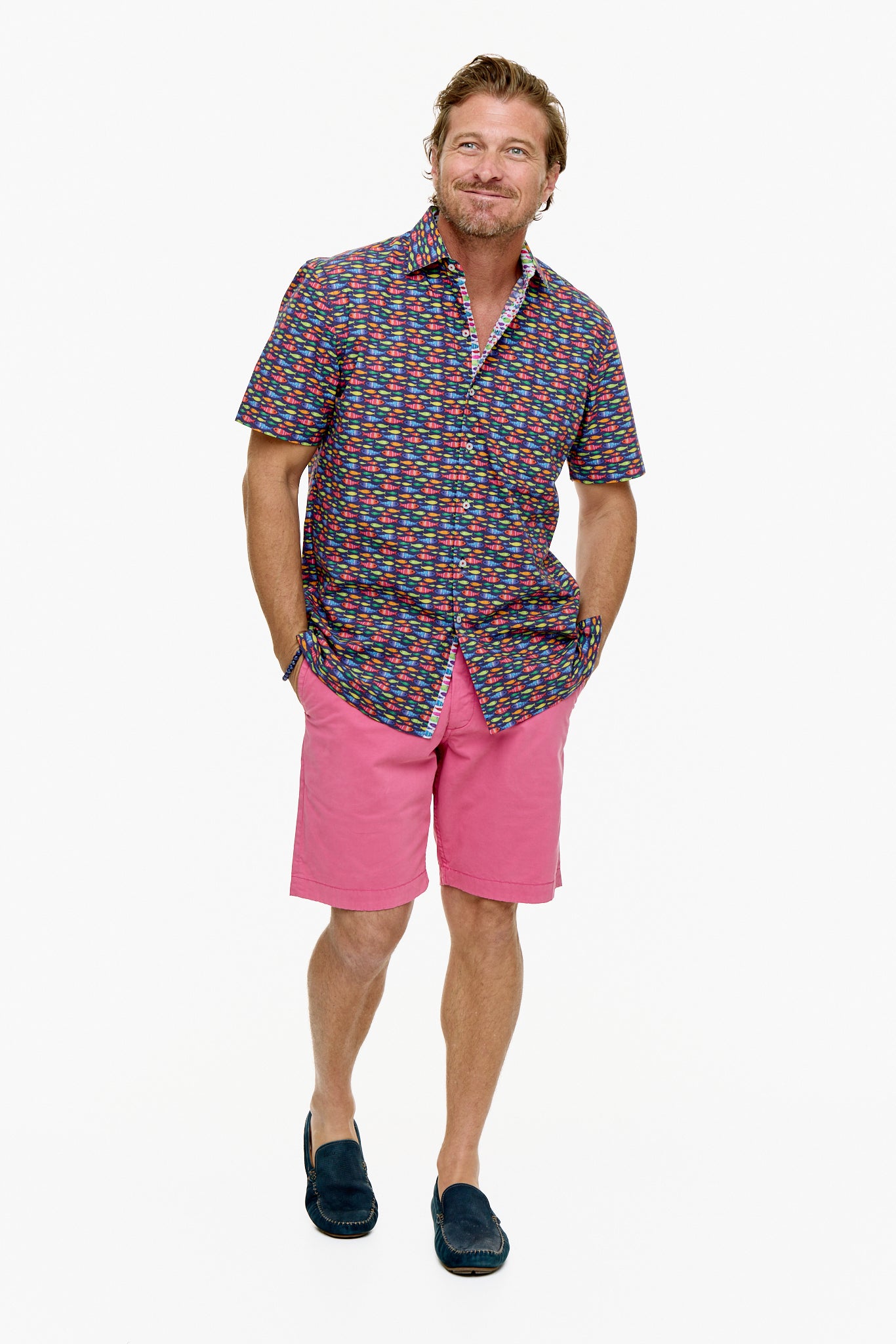 NEON FISH SHIRT INK-David Smith Australia