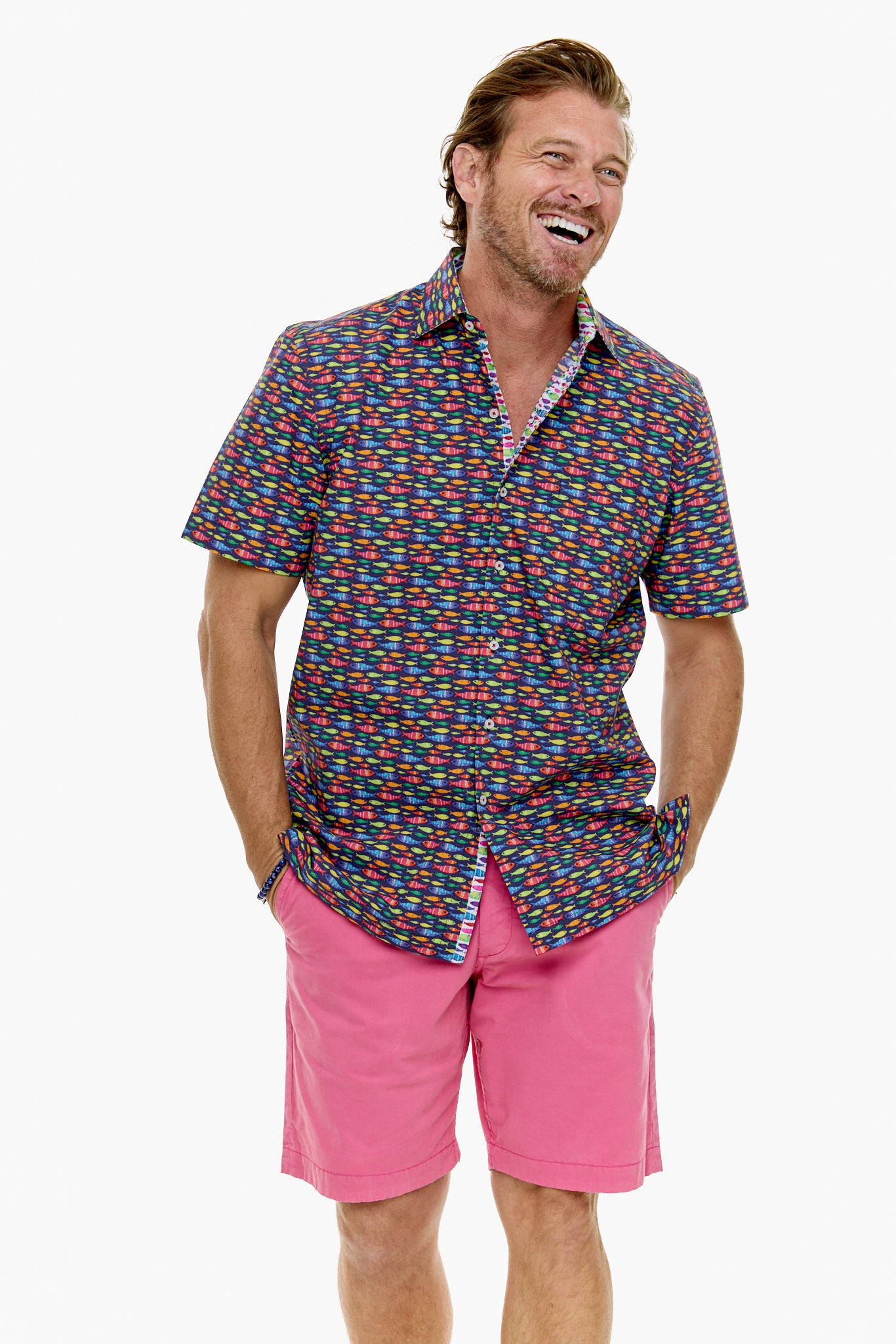 NEON FISH SHIRT INK-David Smith Australia