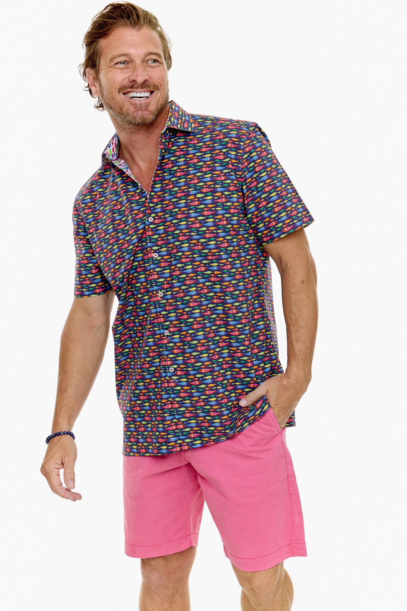 NEON FISH SHIRT INK-David Smith Australia