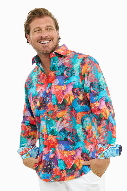SPLASH ABSTRACT SHIRT-David Smith Australia