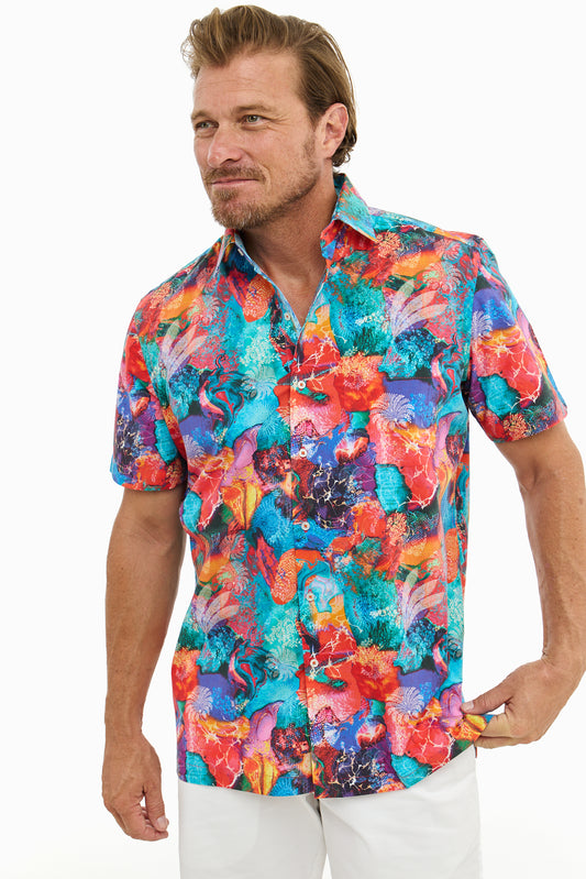 SPLASH ABSTRACT SHIRT SS-David Smith Australia