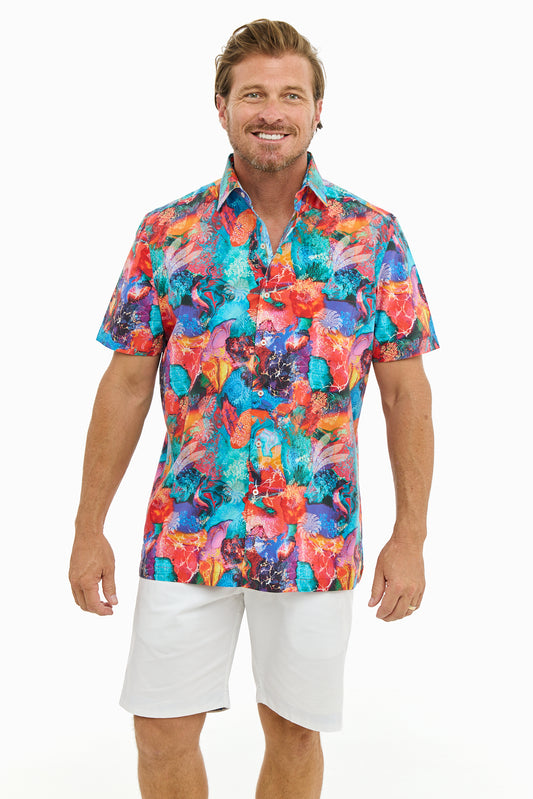 SPLASH ABSTRACT SHIRT SS-David Smith Australia
