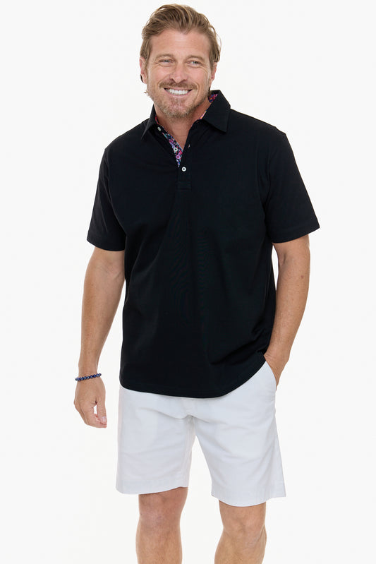 AMALFI POLO BLACK-David Smith Australia
