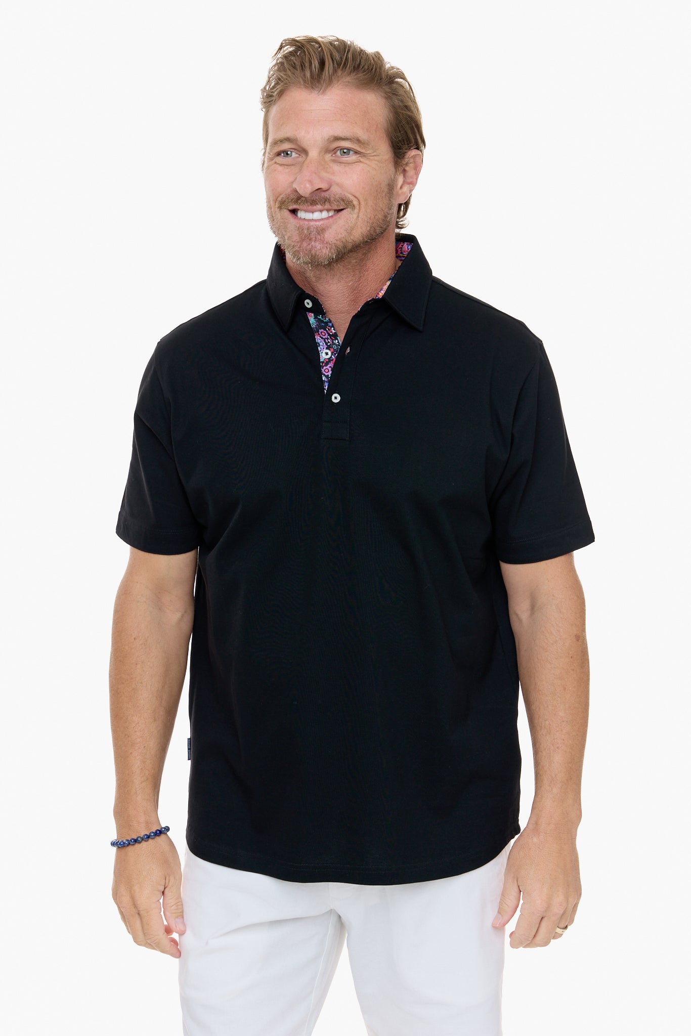 AMALFI POLO BLACK-David Smith Australia