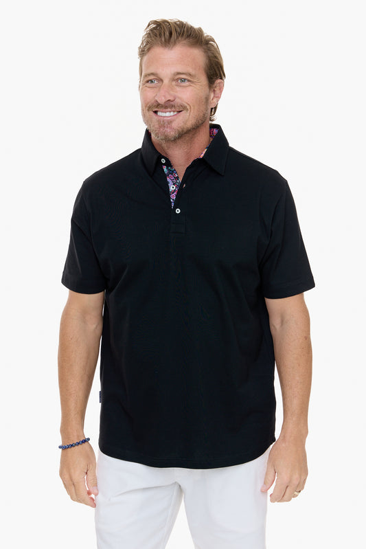 AMALFI POLO BLACK-David Smith Australia