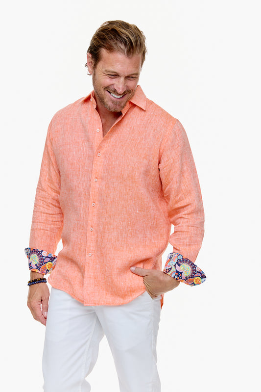 LANIKAI LINEN SHIRT TANGO-David Smith Australia