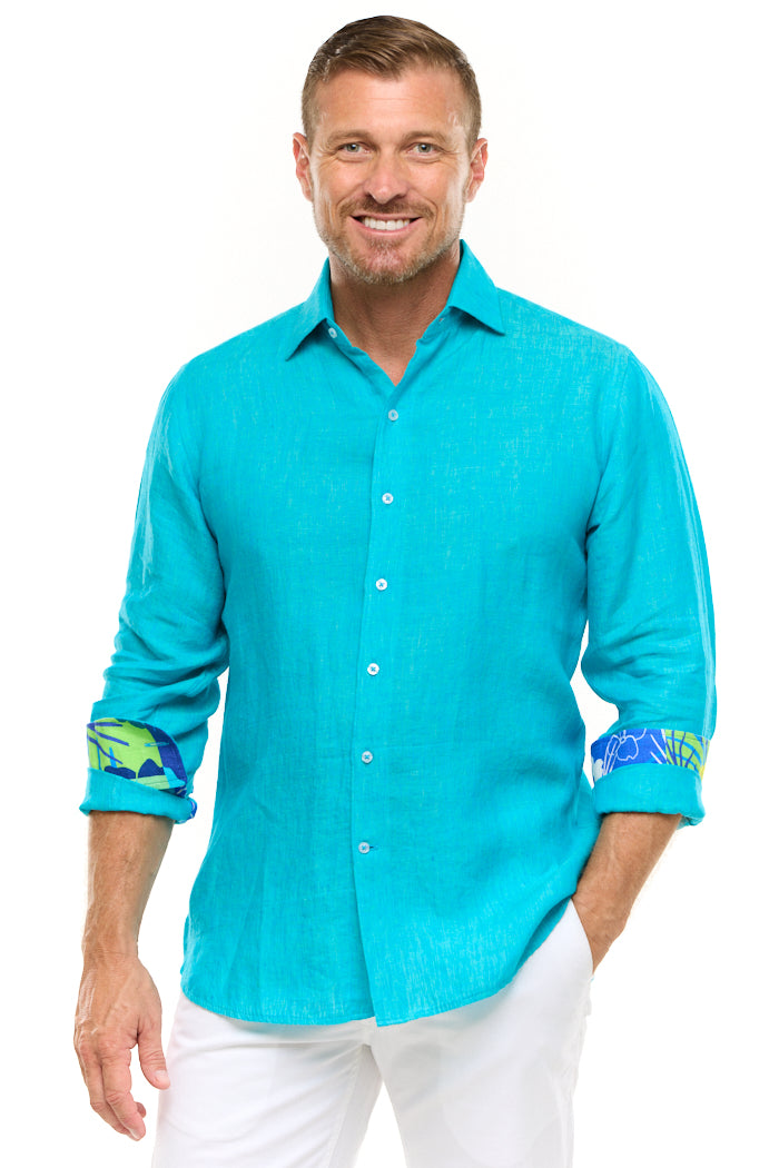 LANIKAI LINEN SHIRT AGEAN-David Smith Australia