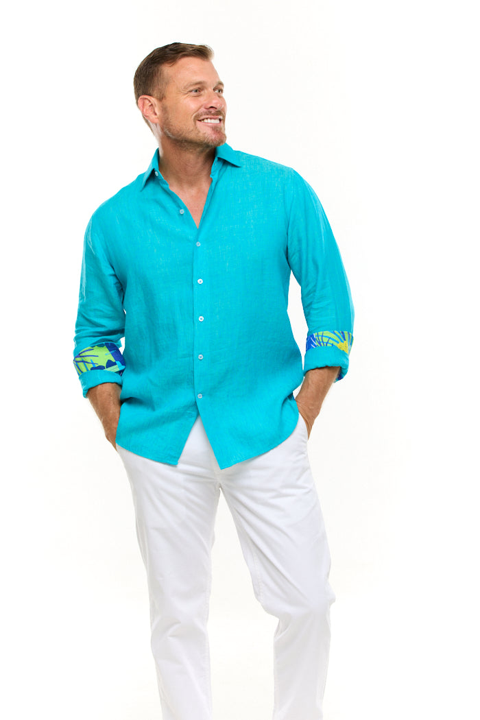 LANIKAI LINEN SHIRT AGEAN-David Smith Australia