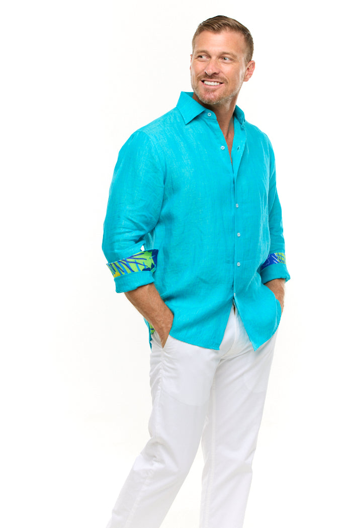 LANIKAI LINEN SHIRT AGEAN-David Smith Australia