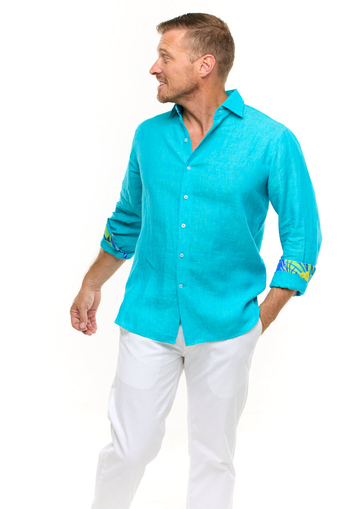 LANIKAI LINEN SHIRT AGEAN-David Smith Australia