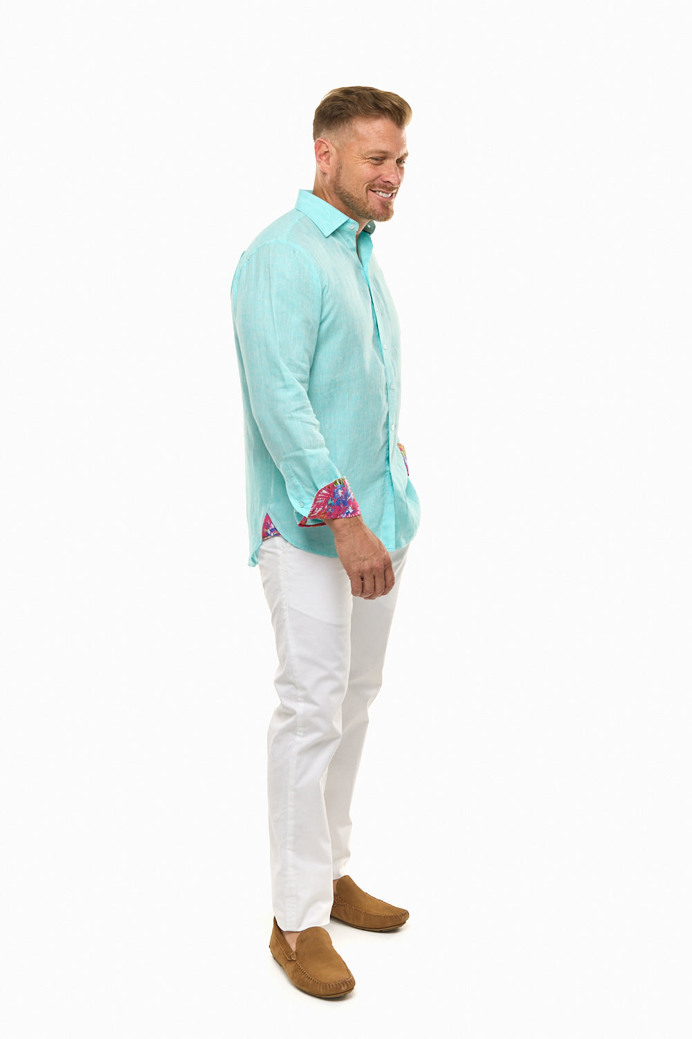 LANIKAI LINEN SHIRT ARTIC-David Smith Australia