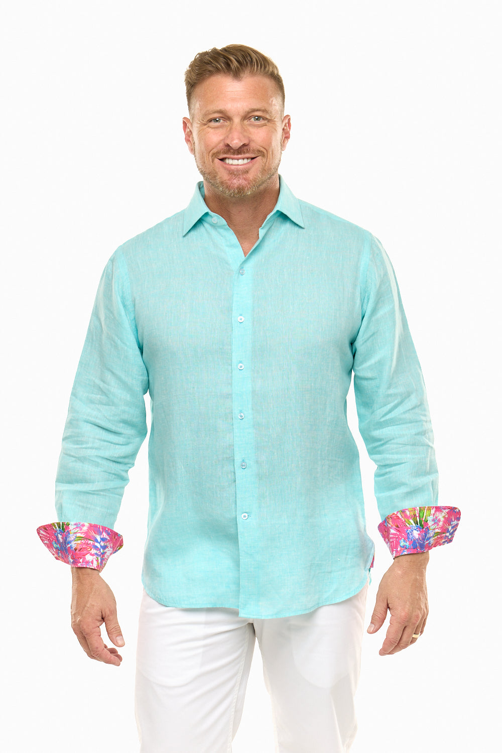 LANIKAI LINEN SHIRT ARTIC-David Smith Australia