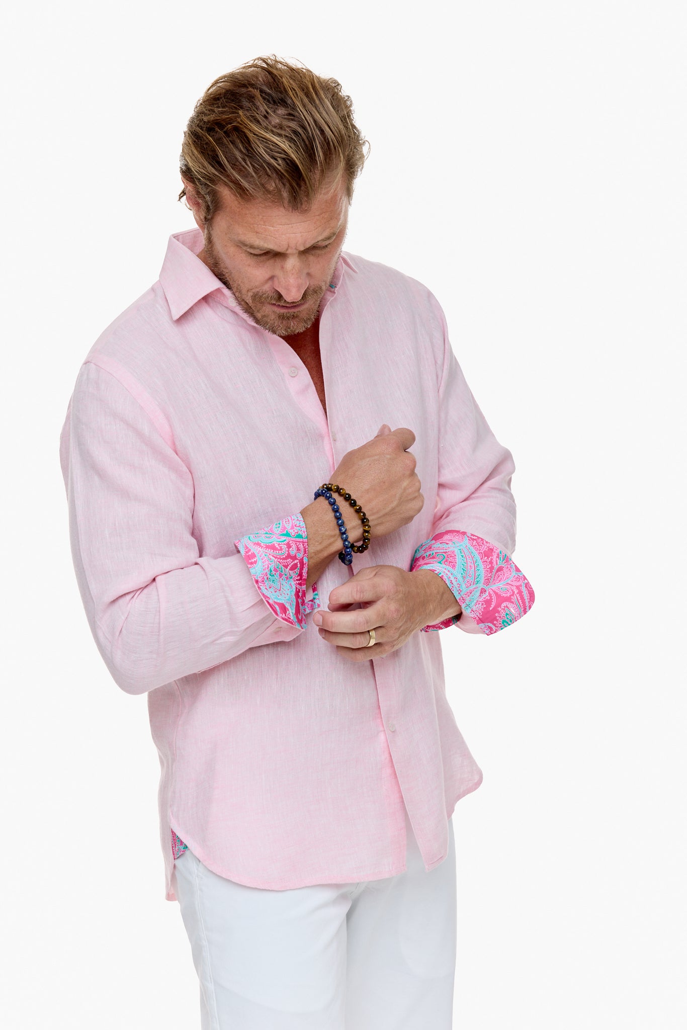 LANIKAI LINEN SHIRT BLOOM-David Smith Australia