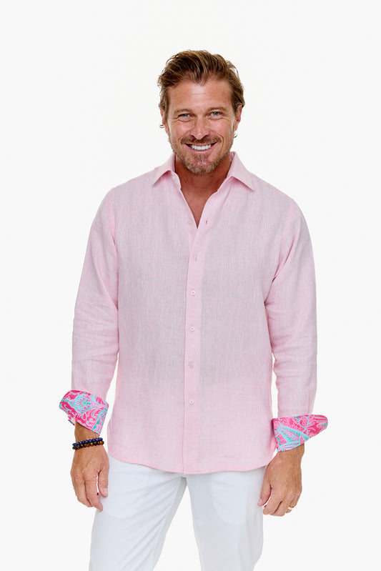 LANIKAI LINEN SHIRT BLOOM-David Smith Australia
