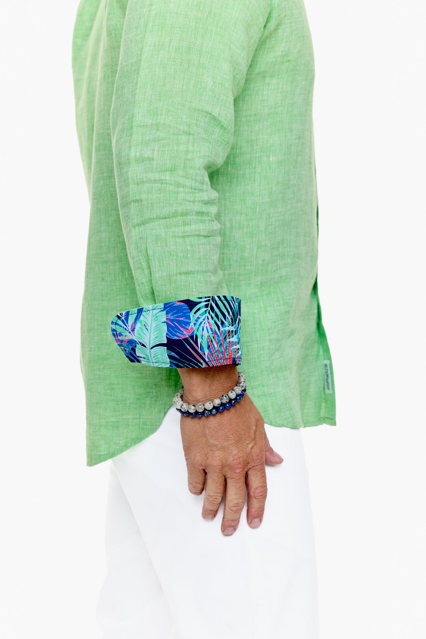 LANIKAI LINEN SHIRT CLOVER-David Smith Australia