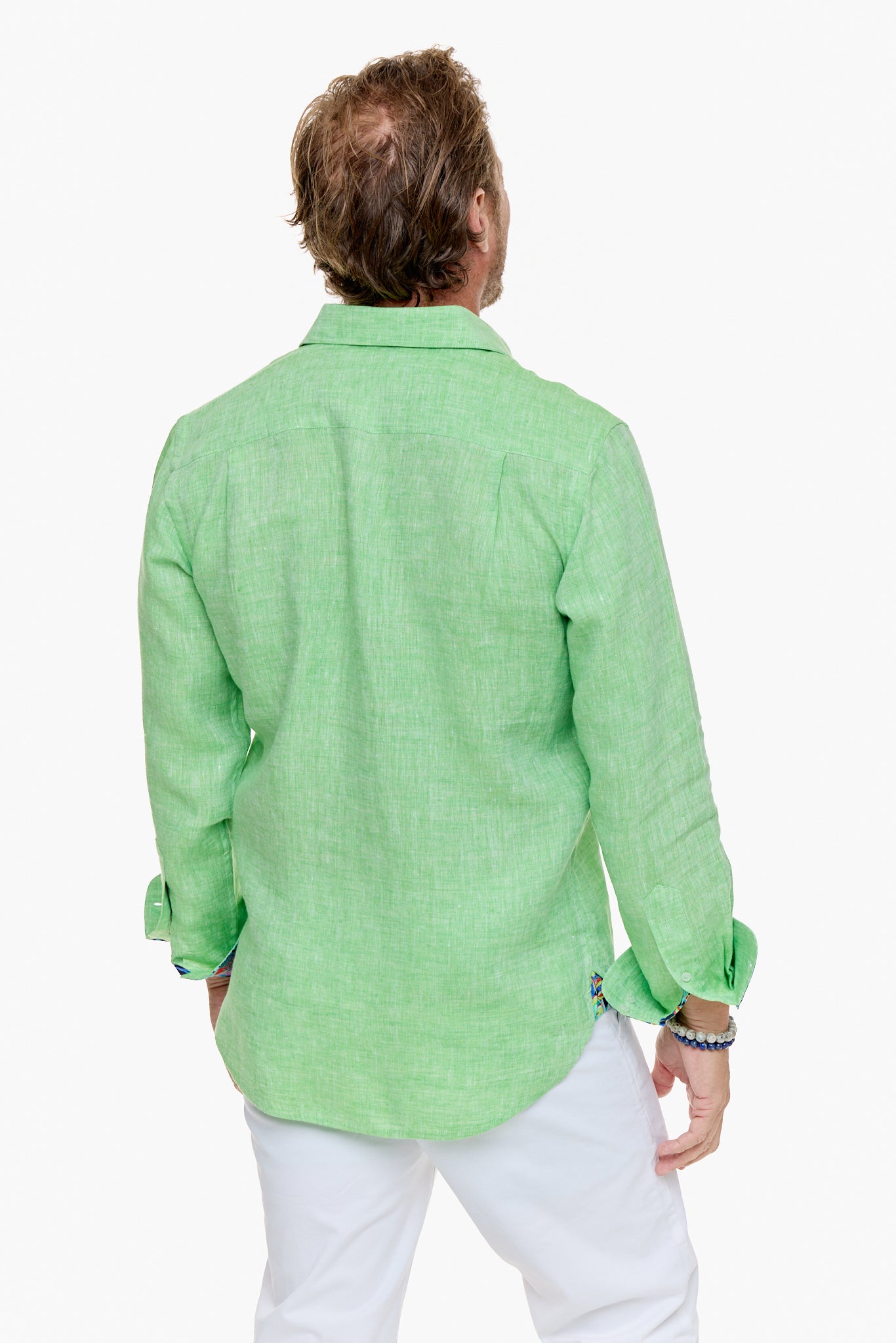 LANIKAI LINEN SHIRT CLOVER-David Smith Australia