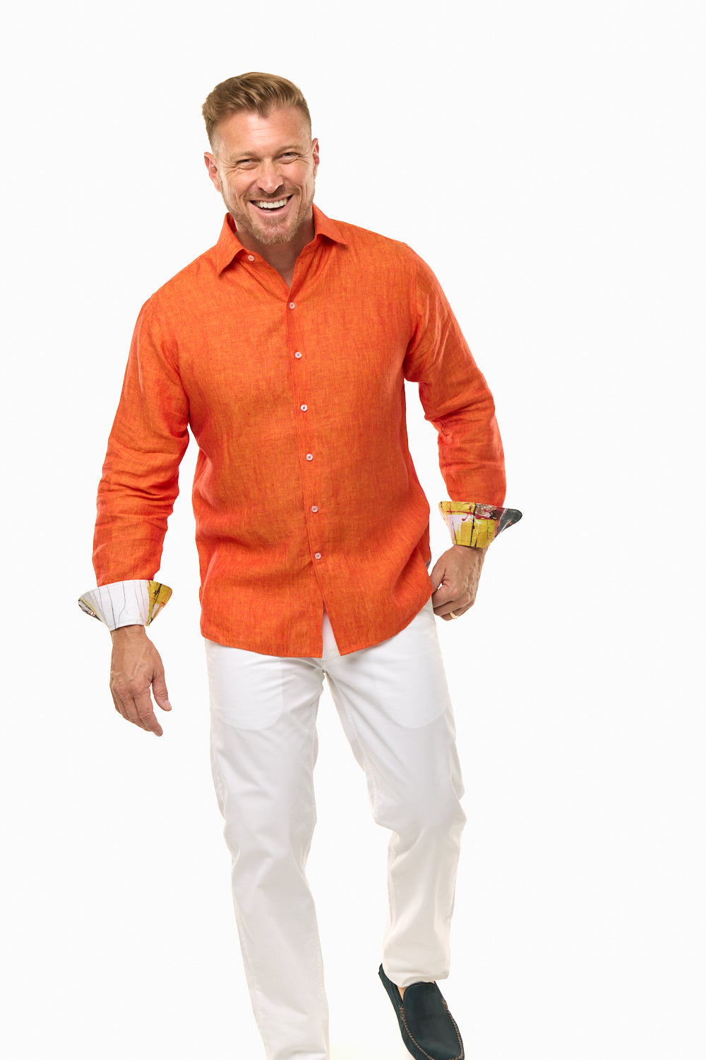 LANIKAI LINEN SHIRT GINGER-David Smith Australia