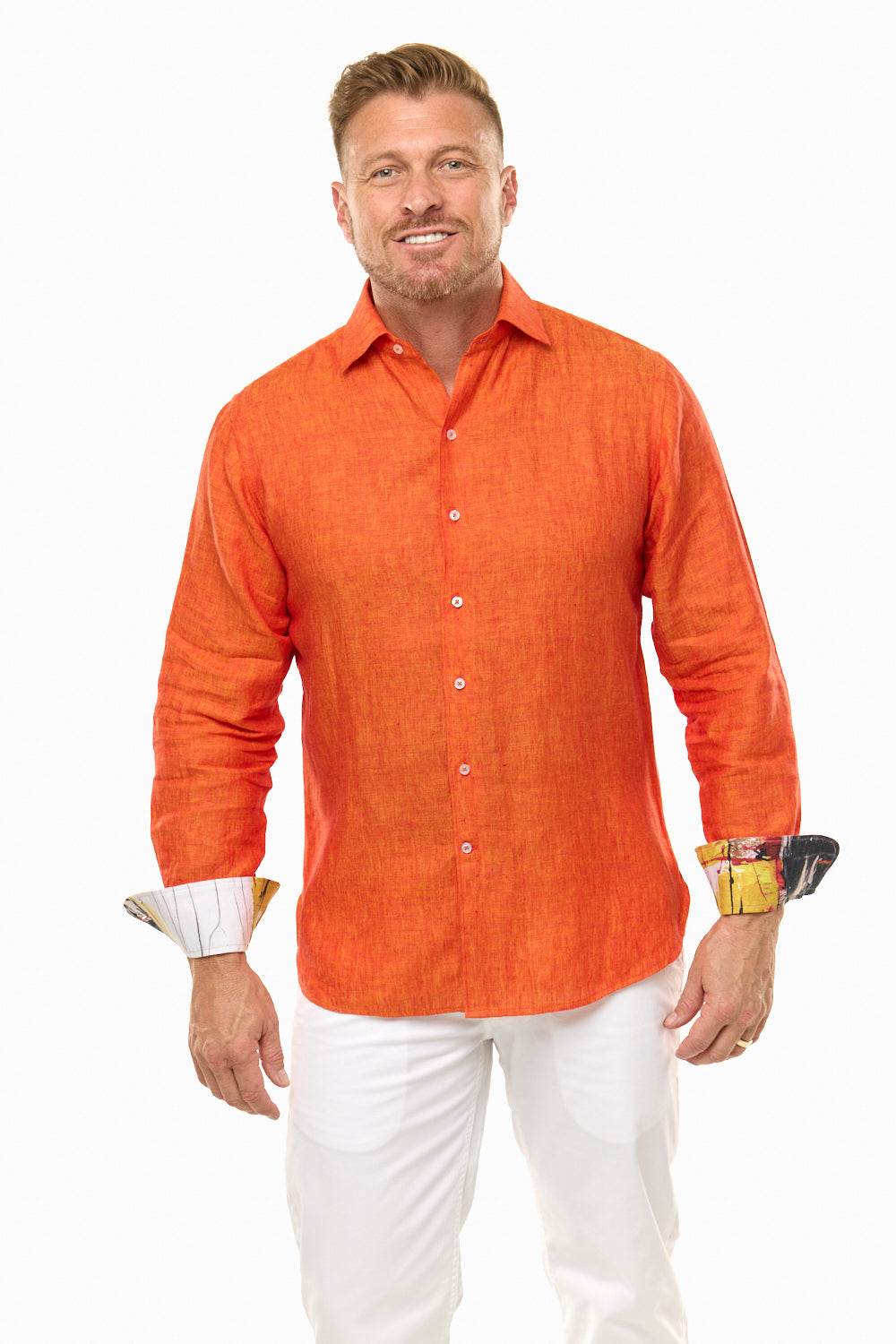 LANIKAI LINEN SHIRT GINGER-David Smith Australia