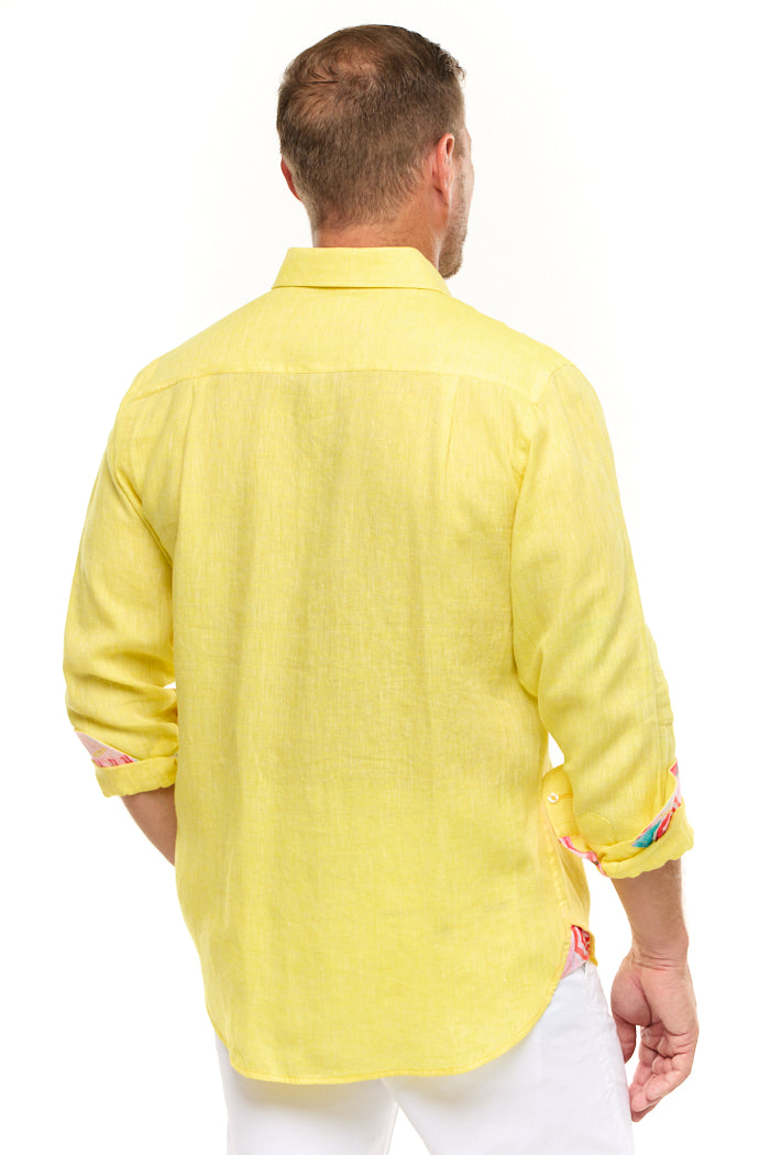 LANIKAI LINEN SHIRT NEON-David Smith Australia