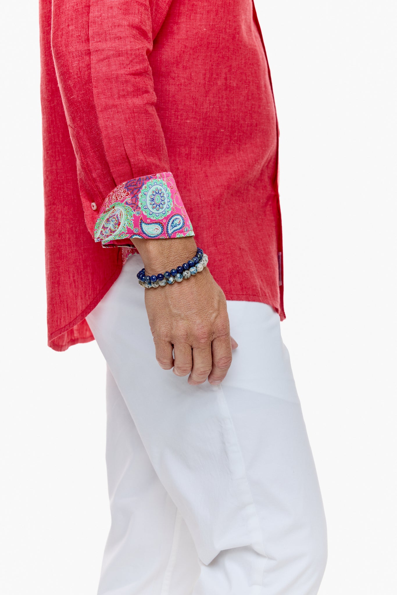 LANIKAI LINEN SHIRT SUNSET-David Smith Australia