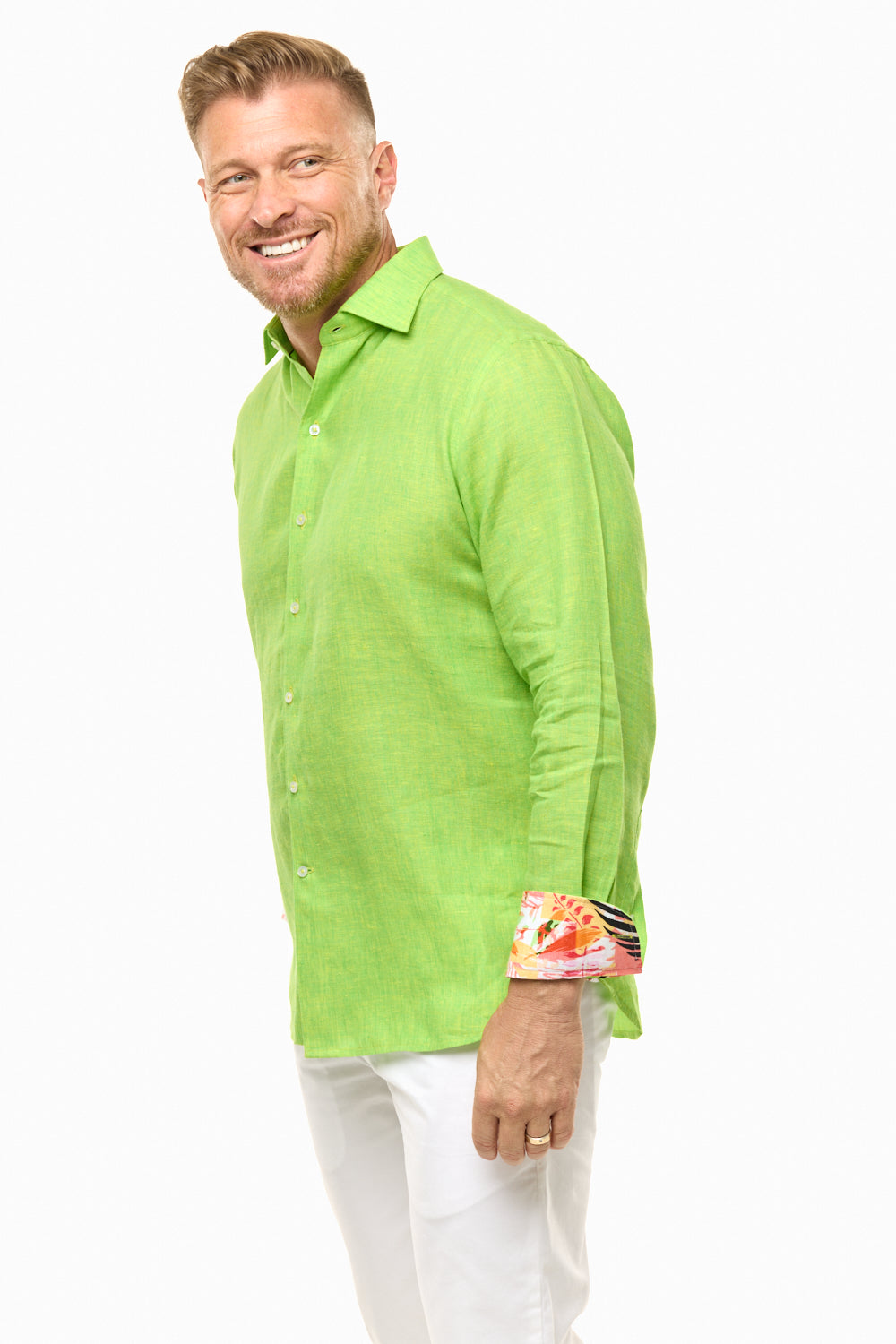 LANIKAI LINEN SHIRT TROPIC-David Smith Australia