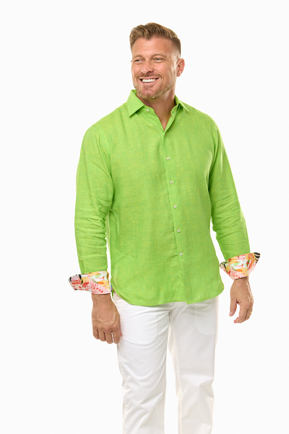 LANIKAI LINEN SHIRT TROPIC-David Smith Australia