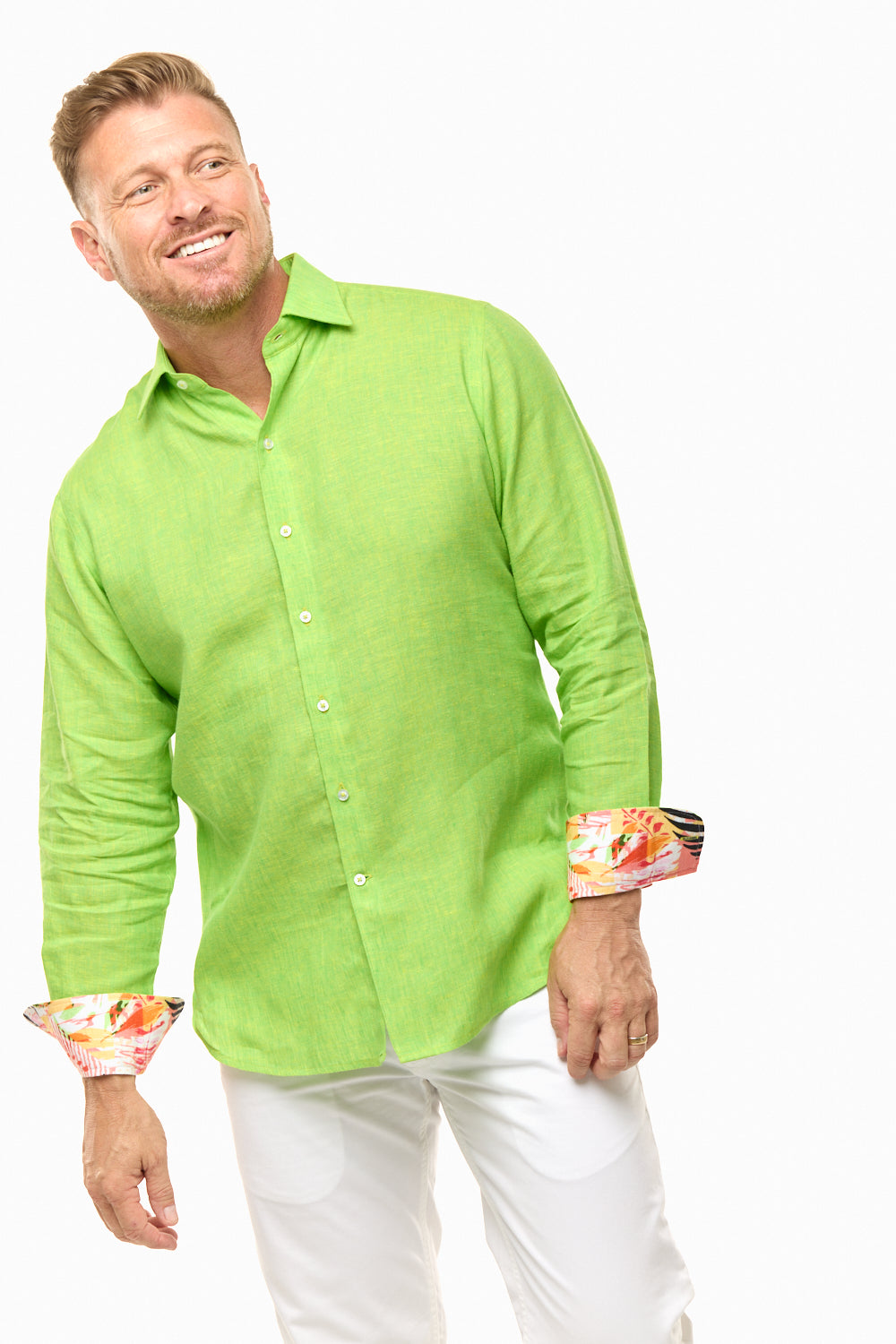 LANIKAI LINEN SHIRT TROPIC-David Smith Australia