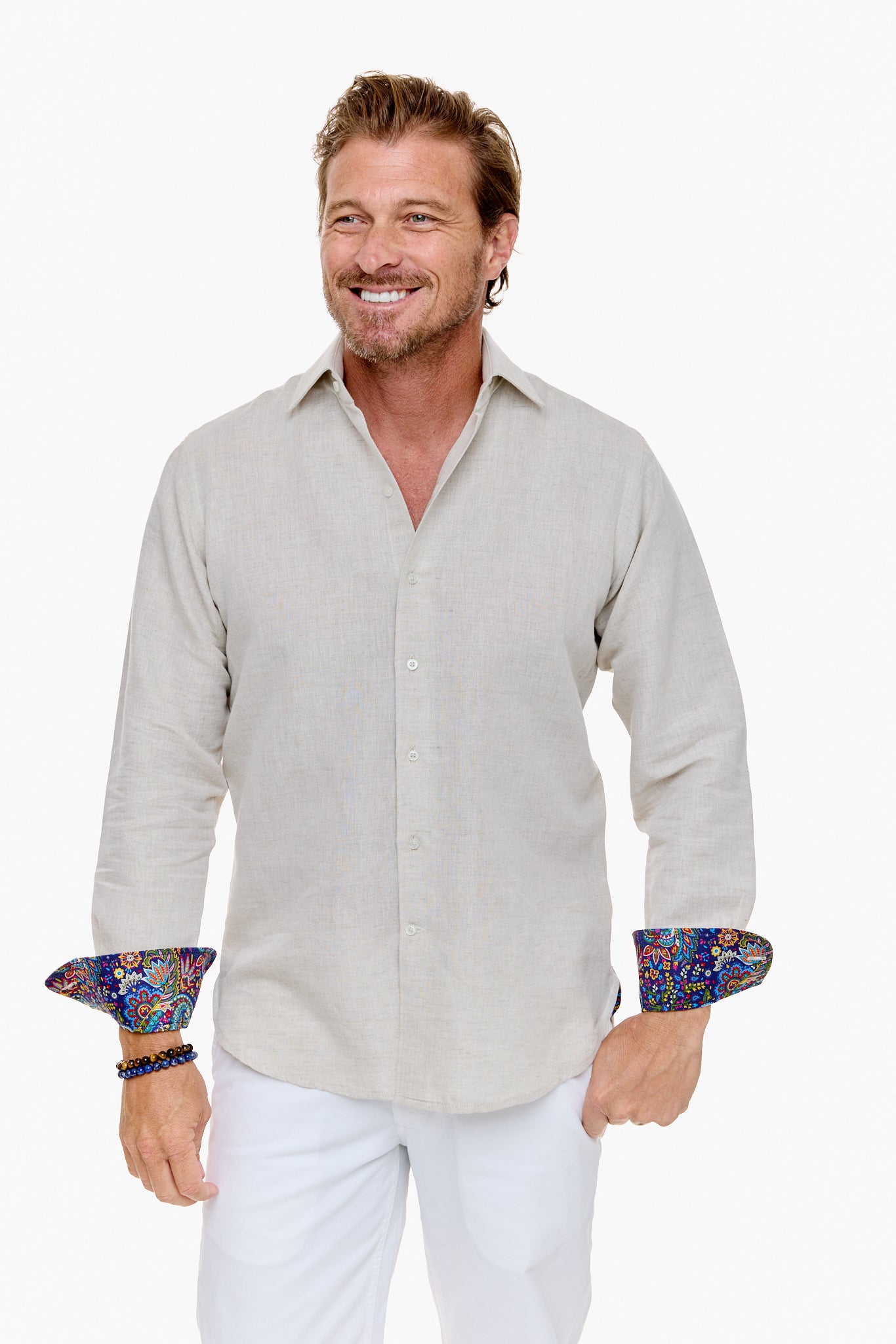 ISLAND SHIRT STONE-David Smith Australia