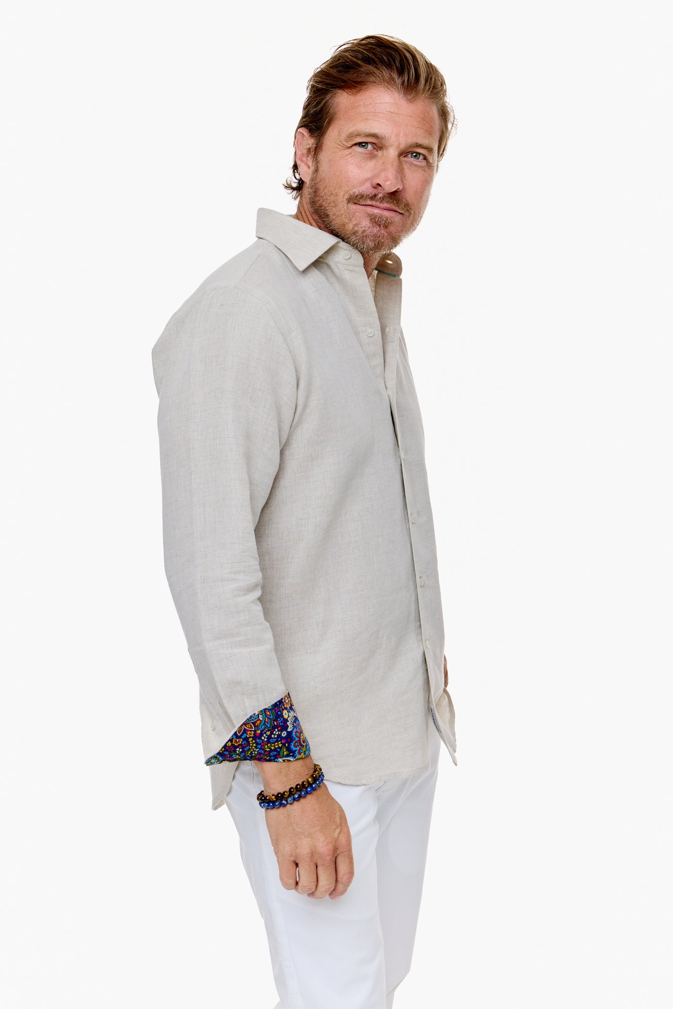 ISLAND SHIRT STONE-David Smith Australia