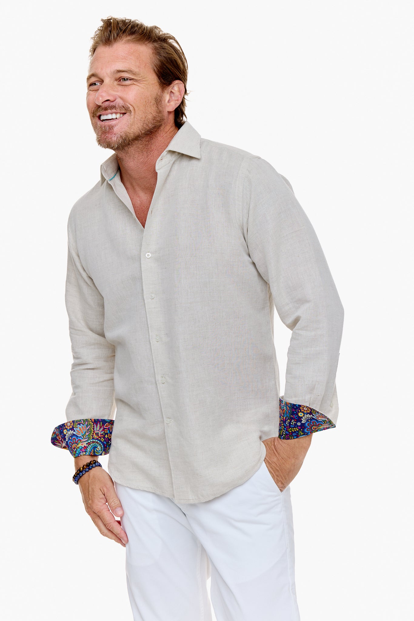 ISLAND SHIRT STONE-David Smith Australia