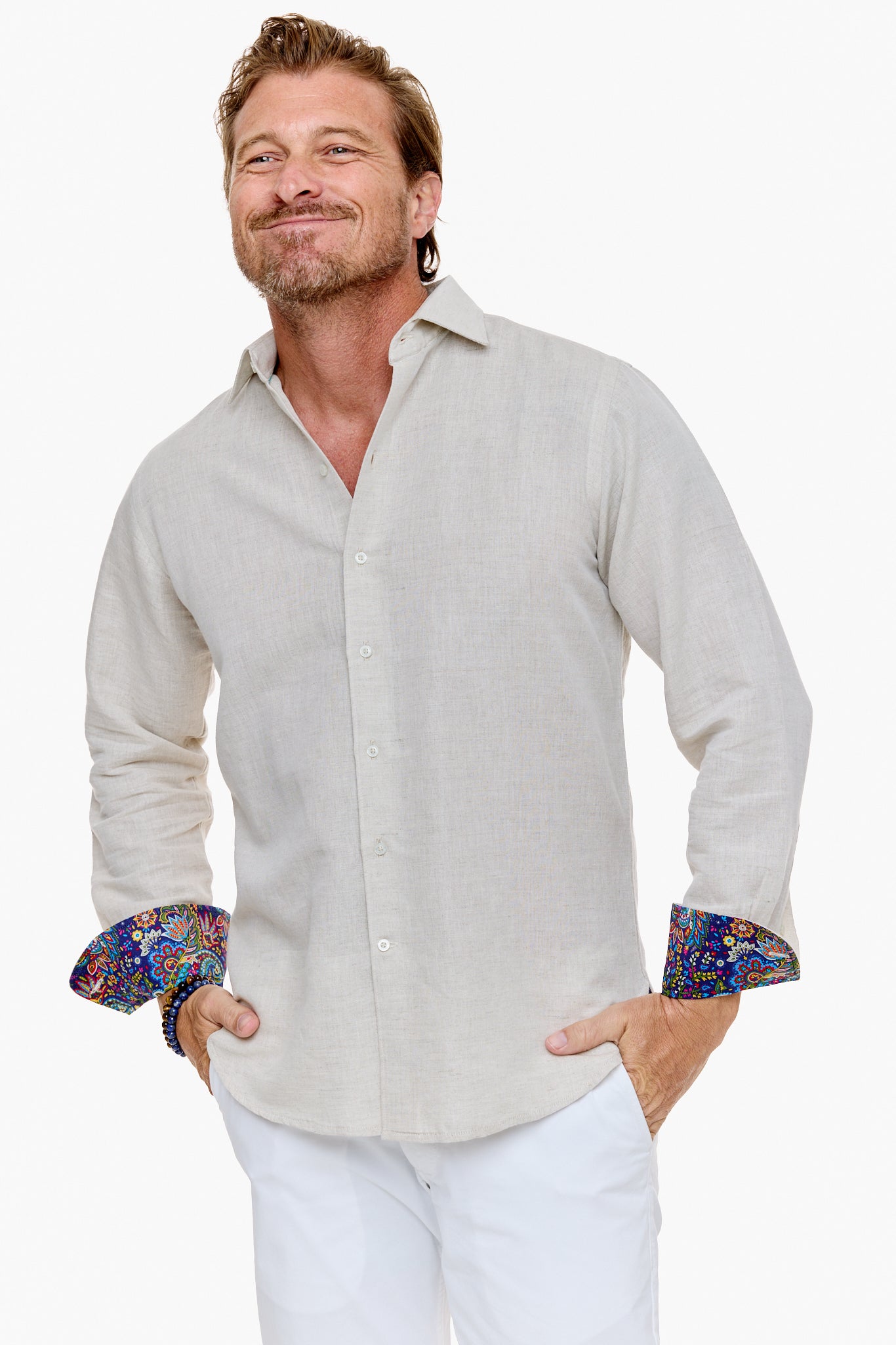 ISLAND SHIRT STONE-David Smith Australia