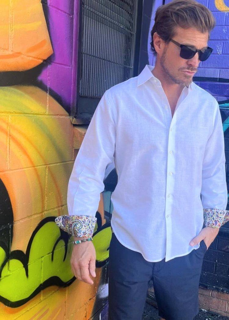 ISLAND SHIRT WHITE-David Smith Australia