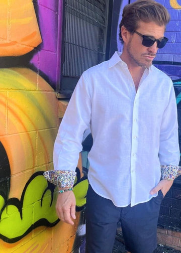 ISLAND SHIRT WHITE-David Smith Australia