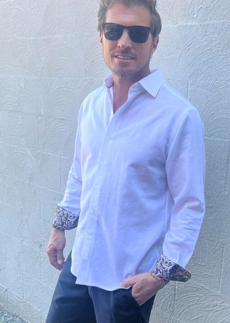 ISLAND SHIRT WHITE-David Smith Australia
