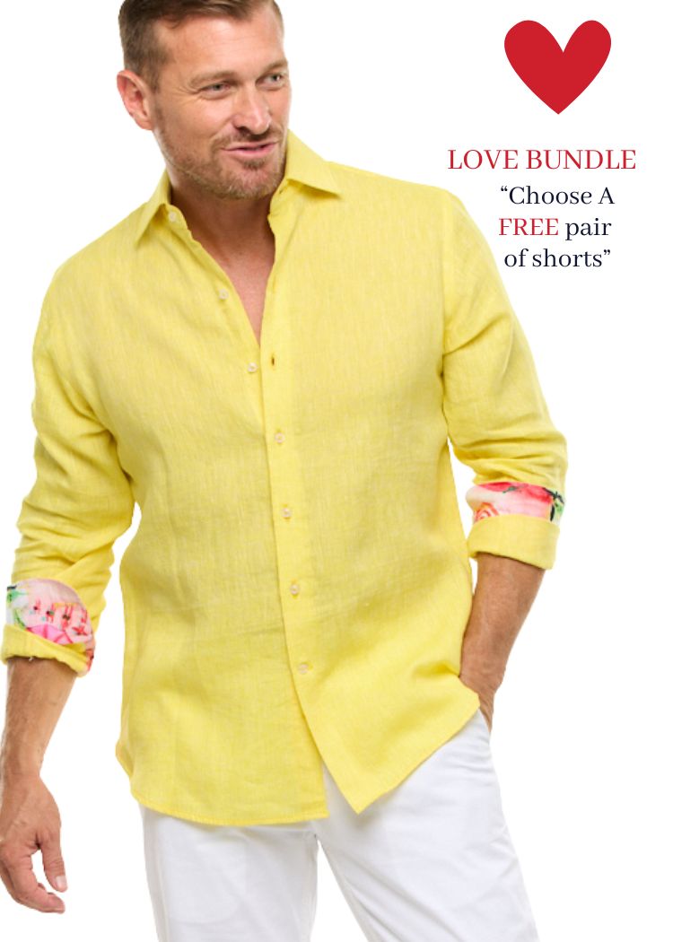 LANIKAI LINEN SHIRT NEON-David Smith Australia