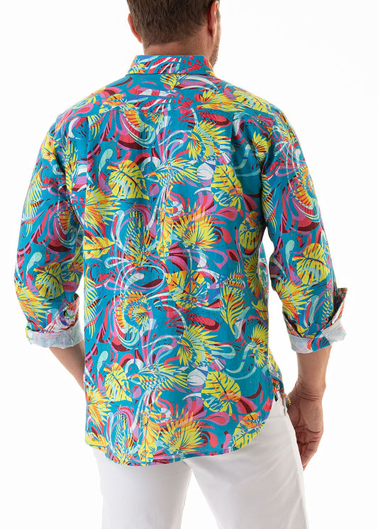 BALMY LINEN SHIRT OCEAN