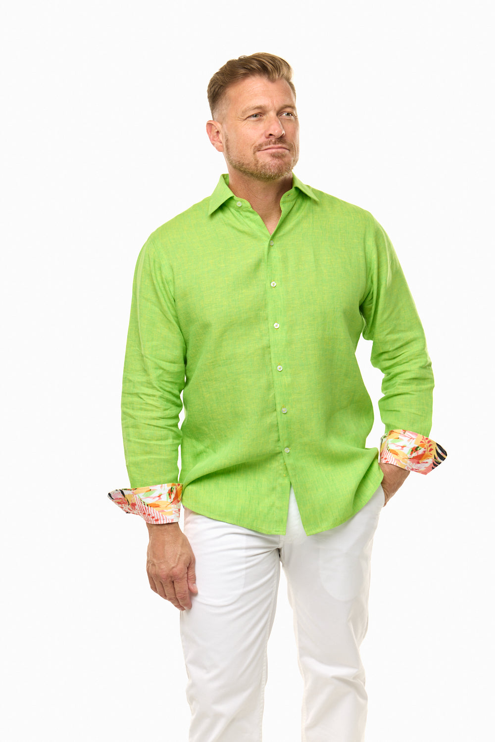 LANIKAI LINEN SHIRT TROPIC-David Smith Australia