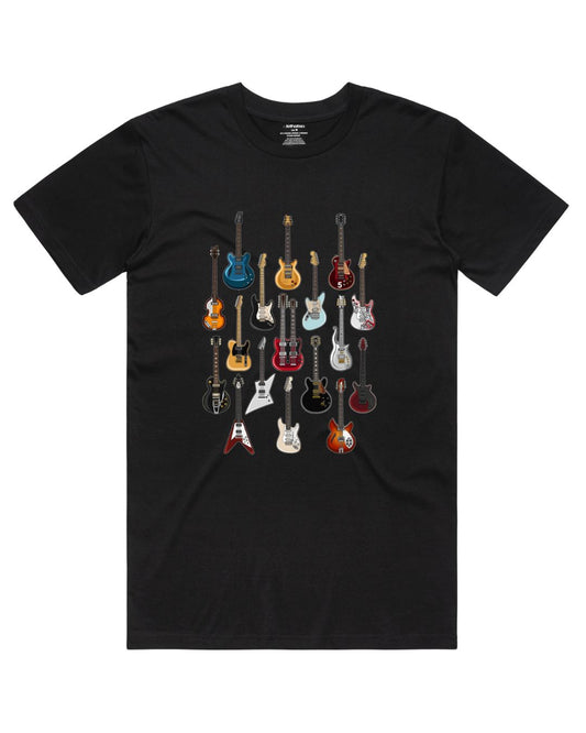 FAMOUS GUITARS T-SHIRT – BLACK | ISTHATSO