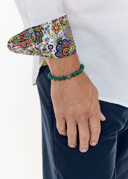 Turquoise Tibetan Bead Bracelet Elastic