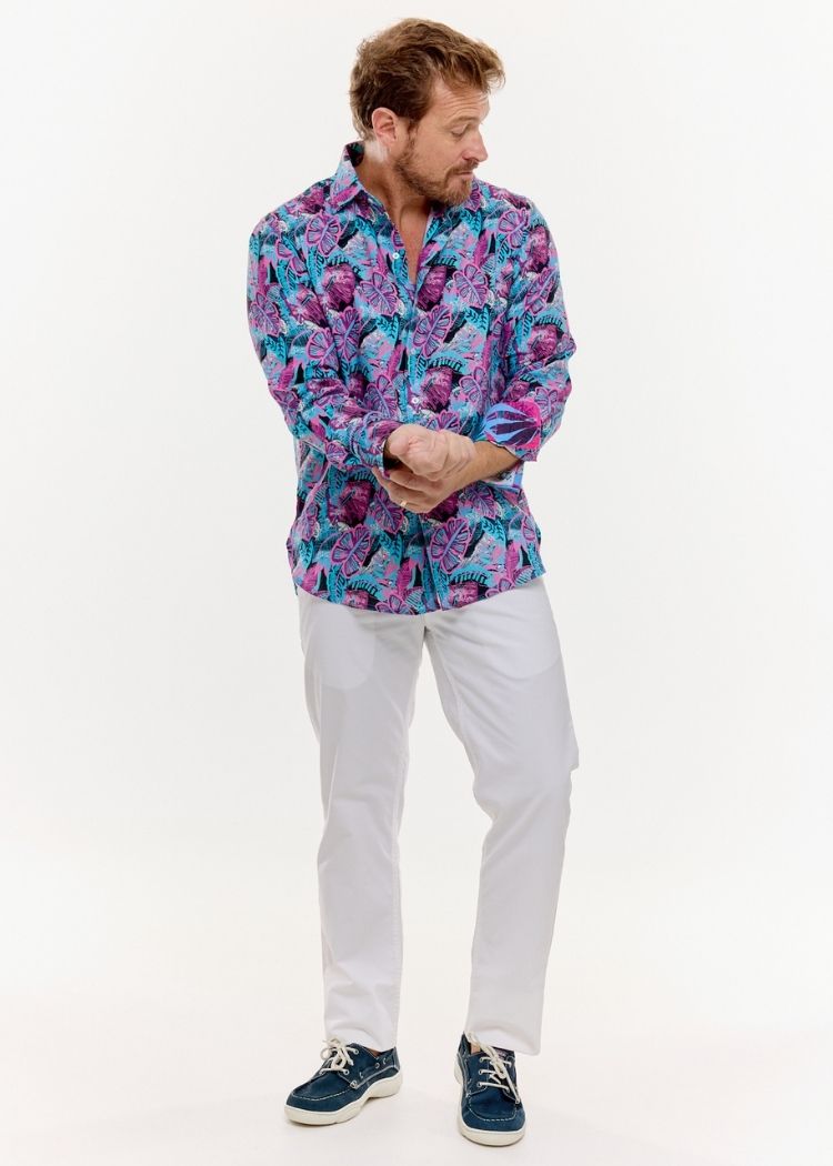 AFTERGLOW LINEN SHIRT-David Smith Australia