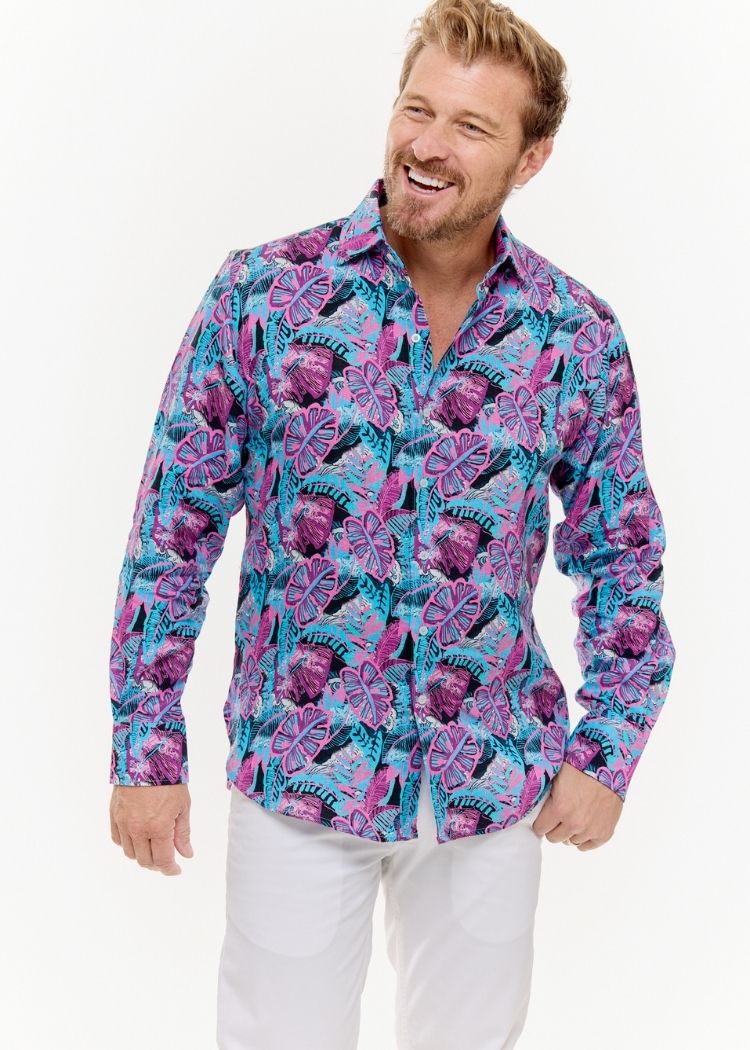 AFTERGLOW LINEN SHIRT-David Smith Australia